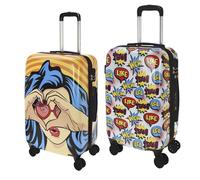 WELL HOME - Juego de 2 maletas abs trolley de 20'' y 24''