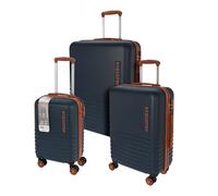 Well Home Juego de 3 Maletas de 18'' 22'' y 26'' de ABS en Color Azul con Ruedas Dobles