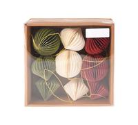 Well Home Juego de 9 Decoraciones para Árbol de Navidad en Papel Panal de Abeja - Formas y Colores Variadas