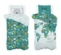 WELL HOME - Juego de cama infantil Mapa del mundo