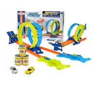 WELL HOME - Juguete de pista de carreras de 163cm con coches