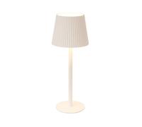 Well Home Lámpara de mesa Blanca LED Recargable con 32 Luces Blancas cálidas y 4 niveles de Brillo Ø10,5x36,2cm