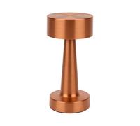 Well Home Lámpara de Mesa color Cobre Recargable con 16 luces LED y 3 modos de iluminación Ø8,9x20,9cm