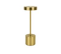Well Home Lámpara de Mesa color Dorado con 24 luces LED blanco cálido con 3 modos de iluminación Ø8x34,2cm