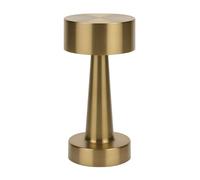 Well Home Lámpara de Mesa color Oro Recargable con 16 luces LED y 3 modos de iluminación Ø8,9x20,9cm