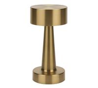 Well Home Lámpara de Mesa color Oro Recargable con 16 luces LED y 3 modos de iluminación Ø8,9x20,9cm