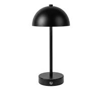 Well Home Lámpara de mesa LED recargable USB-C Ø14x31cm en color Negro con batería