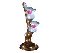 Well Home Lámpara Decorativa en Forma de Pájaros en árbol con 30 Leds Blancos