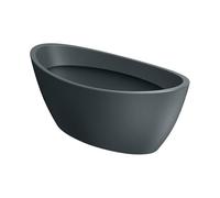 Well Home Maceta de Rotomoldeo Aria Oval Grafito 40x20x16