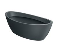 Well Home Maceta de Rotomoldeo Aria Oval Grafito 60x28x20