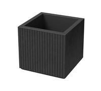 Well Home Maceta de Rotomoldeo Coro Square carbón Ø40x36
