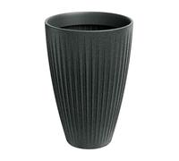 Well Home Maceta de Rotomoldeo Latia Round High Ø40x58 Grafito Granito