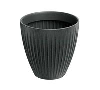 Well Home Maceta de Rotomoldeo Latia Round MIDL Ø40x40 Grafito Granito