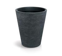 Well Home Maceta de Rotomoldeo Tubra Round Ø60x70 Negro Granito