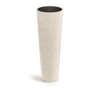 Well Home Maceta de Rotomoldeo Tubra Round Slim High Ø40x110 Arena