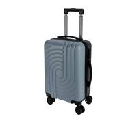 Well Home Maleta 38L Doble Color Azul Claro y Gris Claro ABS, 55x33x21cm, 20'' con Bloqueo de Combinación y Ruedas Giratorias