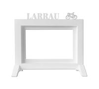 Well home - marco de fotos de mesa o pared / modelo ''larrau'' / tamaño del marco 24x22,5x1,5cm para fotos de 15x20 / color blanco