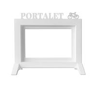 Well home - marco de fotos de mesa o pared / modelo ''portalet'' / tamaño del marco 24x22,5x1,5cm para fotos de 15x20 / color blanco