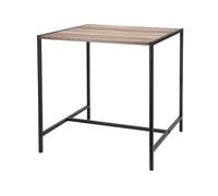 WELL HOME MOBILIARIO & DECORACIÓN Mesa Auxiliar de Hierro y MDF 49x49,5x49,5cm