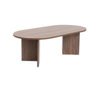 Well Home Mesa de Centro Mindanao 119x60x40cm Acabado Nogal, Diseño Moderno y Elegante, Tablero 18mm en melamina, Fácil Montaje