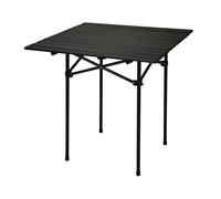 Well home mesa plegable en metal color negro 70x70x69cm 70 cm