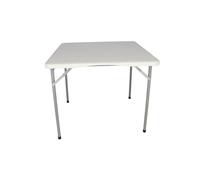Well Home Mesa Plegable Formato Cuadrado de Polietileno 88x88x74cm