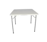 Well Home Mesa Plegable Formato Cuadrado de Polietileno 88x88x74cm