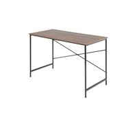 Well home mesa plegable ''tasman'' en madera de nogal color negro 120 cm