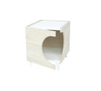 Well home mesilla con orificio para mascotas blanco 50x40x40cm 40 cm