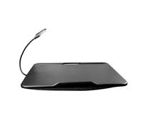 Well home - mesita auxiliar 'oran' negra 40x33cm