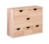 WELL HOME MOBILIARIO & DECORACIÓN Miniblock 6 cajones Multi en Madera de Pino, 40x14x32