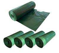 WELL HOME MOBILIARIO & DECORACIÓN 100 bolsas de basura fabricadas con materiales reciclados, con autocierre, 30L capacidad cada una