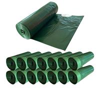 WELL HOME MOBILIARIO & DECORACIÓN 300 bolsas de basura fabricadas con materiales reciclados, con autocierre, 30L capacidad cada una