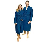 WELL HOME MOBILIARIO & DECORACIÓN ALBORNOZ S/M 360 gr/m2 Nido de Abeja 100% algodón, Azul Marino, WH0592