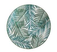 WELL HOME MOBILIARIO & DECORACIÓN Alfombra de baño Redonda con Hojas Verdes