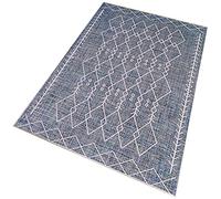 Alfombra de poliester estampada 120 x 180cm modelo TheWedding azul