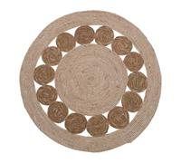 WELL HOME MOBILIARIO & DECORACIÓN Alfombra Redonda de Hoja de espadaña y maíz