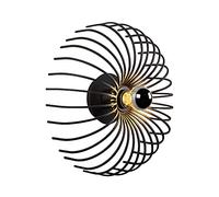 WELL HOME MOBILIARIO & DECORACIÓN Aplique de pared, metal, negro, 12x12x36, casquillo e 27 max 40 w