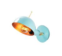 WELL HOME MOBILIARIO & DECORACIÓN Aplique de pared, metal, turquesa cobre, 6x12x27, casquillo e 27 max 40 w
