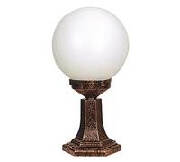 WELL HOME MOBILIARIO & DECORACIÓN Aplique de pared para exterior, abs, marrón, 25x25x46, casquillo e 27 max 60 w