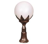 WELL HOME MOBILIARIO & DECORACIÓN Aplique de pared para exterior, abs, marrón, 25x25x55, casquillo e 27 max 60 w