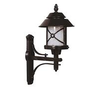 WELL HOME MOBILIARIO & DECORACIÓN Aplique de pared para exterior, abs, negro, 36x36x63, casquillo e 27 max 60 w