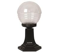 WELL HOME MOBILIARIO & DECORACIÓN Aplique de suelo recto, pantalla libre, para exterior, abs, negro, 20x20x40, casquillo e 27 max 60 w