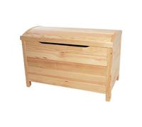 WELL HOME MOBILIARIO & DECORACIÓN Baul curvo acabado SIN barniz, 70x40x44 cm