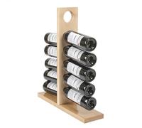 WELL HOME MOBILIARIO & DECORACIÓN Botellero edif para 10 botellas, acabado SIN barniz