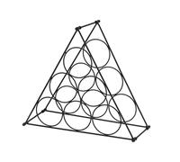 WELL HOME MOBILIARIO & DECORACIÓN Botellero metálico Compacto Triangular para 6 Botellas