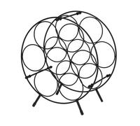 WELL HOME MOBILIARIO & DECORACIÓN Botellero metálico Redondo para 7 Botellas - Organizador Resistente y Elegante para Espacios reducidos o Bares