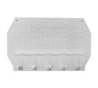 WELL HOME MOBILIARIO & DECORACIÓN Colgador de llaves de pared Algún día me escondo yo a ver que cara se les queda a las llaves color Blanco