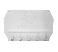 WELL HOME MOBILIARIO & DECORACIÓN Colgador de llaves de pared Familia color Blanco