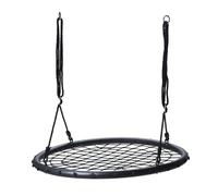 WELL HOME MOBILIARIO & DECORACIÓN- Columpio de Red Negro de Ø100cm, Color, 100x100x10 (Koopman International BV 491141220)